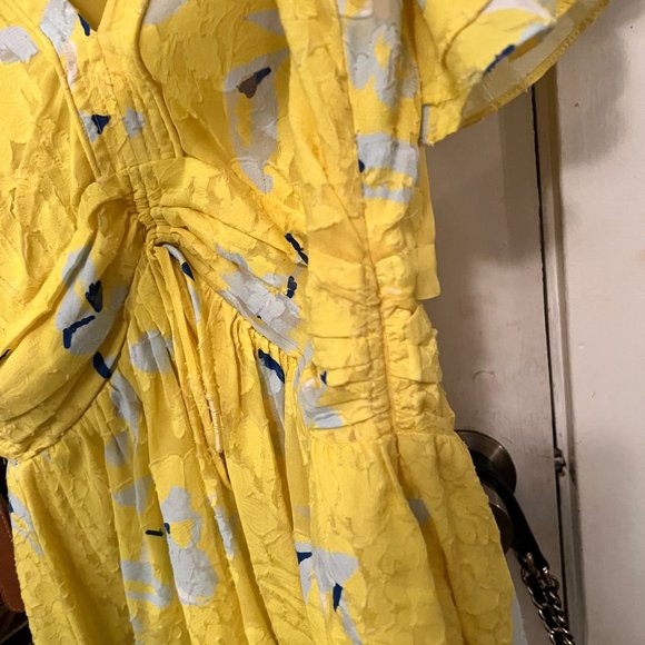 tanya taylor yellow blouse - Picture 2 of 7